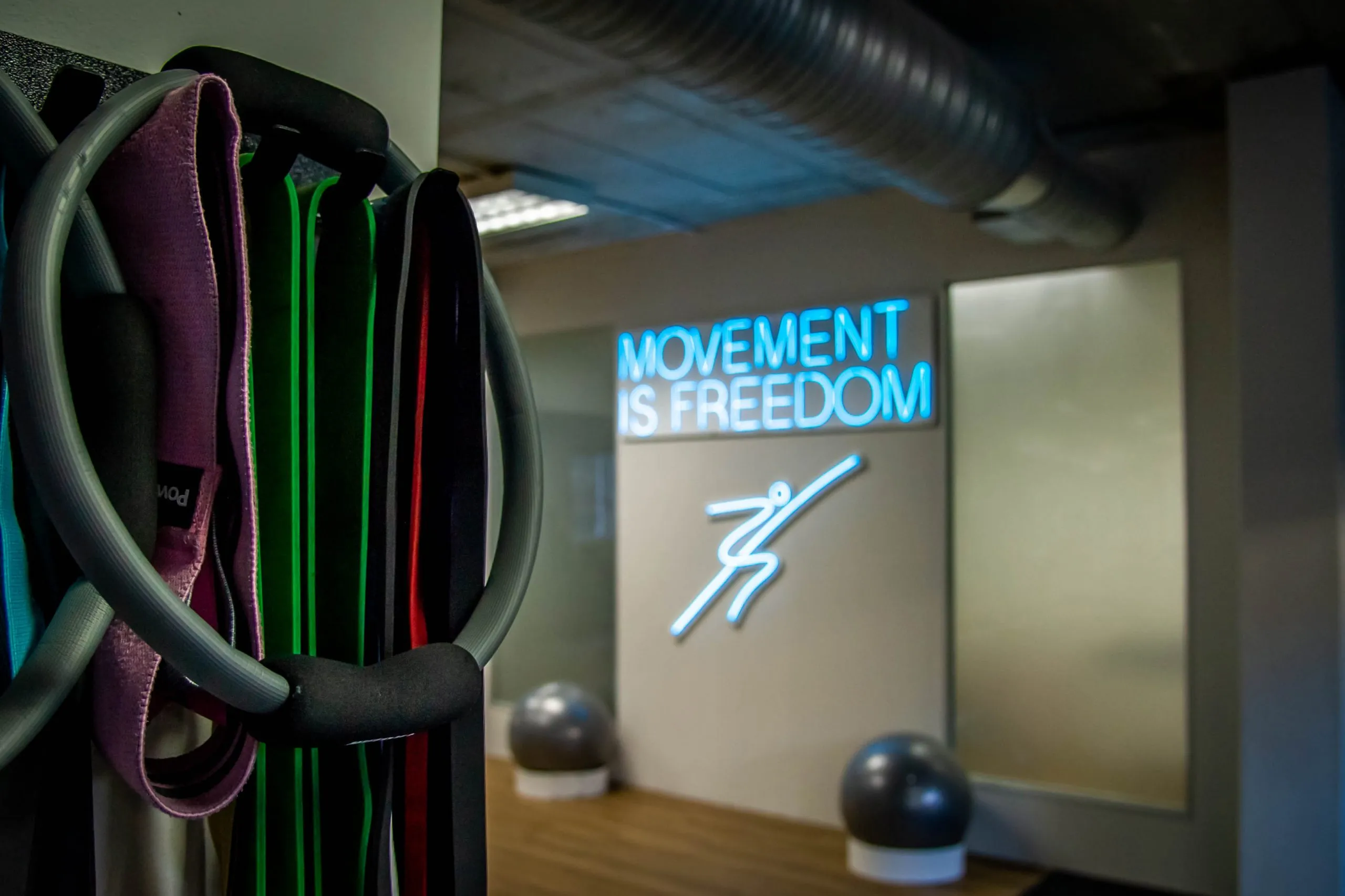 Rehabilitation equipment at the practice